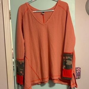 WE THE FREE long sleeve waffle knit top 
Lovin leopard